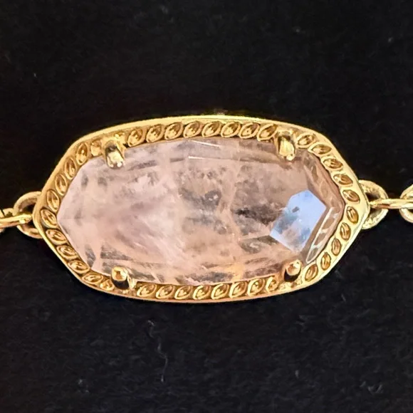 Kendra Scott Gold Bracelet with Light Pink Stone - Picture 3 of 4